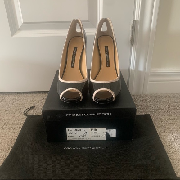 French Connection Deana Peep Toe Pumps - Size 8.5! - Picture 3 of 7